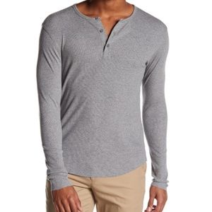 NEW Vince Rib Long Sleeve Henley XL